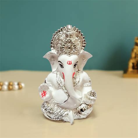TIED RIBBONS Ganesh Chaturthi Car Dashboard Idol - Resin, 3.3 x 2 India ...