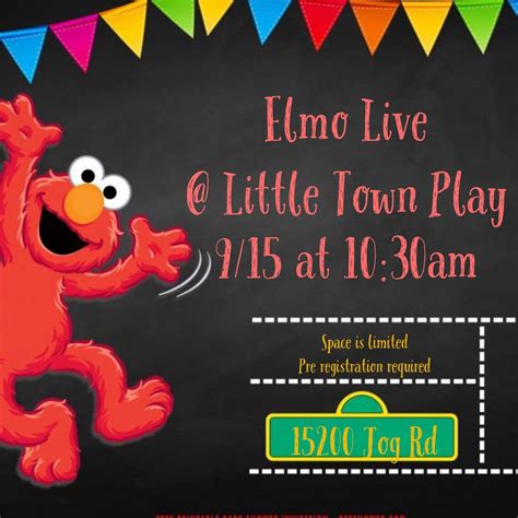 Sold out Elmo Live Meet & Greet, Little Town Play, Delray Beach, 7 ...