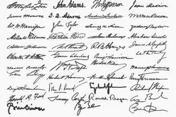 历届美国总统签名大比拼，总统签名欣赏 - 太极鱼起名算命网