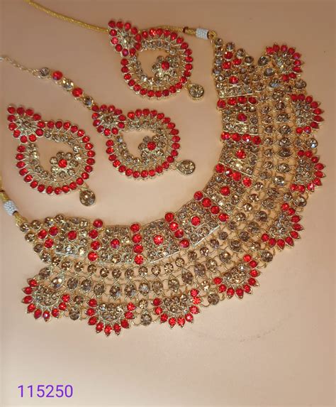 Padmawati Bangles Gold Plated Austrian Stone & Kundan Choker Necklace ...