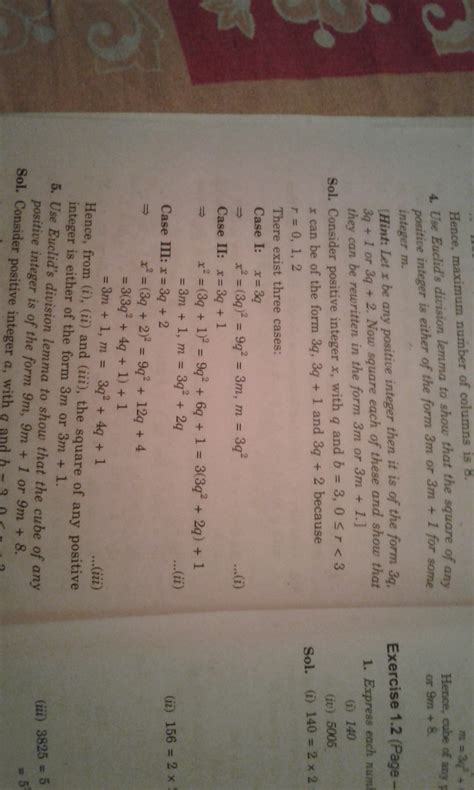 Show that any positive integer of the form 3q or 3q+1 for some integer ...