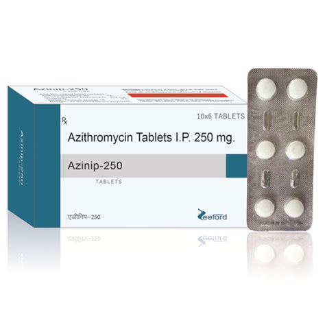 AZINIP-250 Tablets Elkos Healthcare Pvt. Ltd.