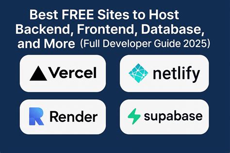 Best FREE Sites to Host Backend, Frontend, Database, and More (Full ...