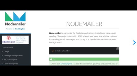 Image result for Nodemailer Tutorial