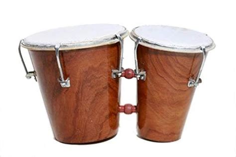 Generic Two Piece Bongo Drum (Brown) : Amazon.in: Home & Kitchen