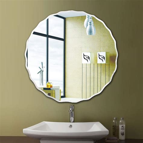 Lehar Frameless Bathroom Round Wall Mirror – Accent Mirror