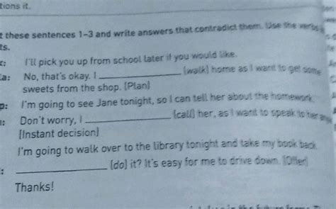 t these sentences 1-3 and write answers that | StudyX