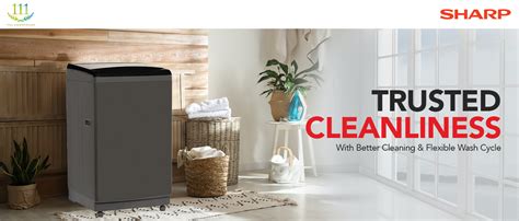 SHARP 7.5 kg Fully Automatic Top Load Washing Machine with Toughened ...