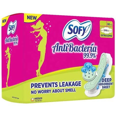R-MART GROCERIES. Sofy Anti-Bacteria Sanitary Pad Extra-Long 28 pcs