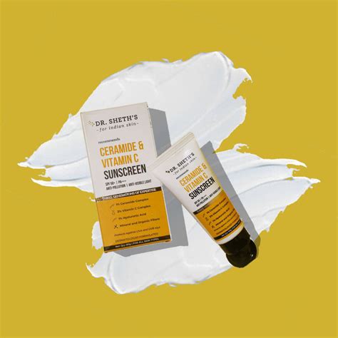 Ceramide & Vitamin C Sunscreen - 50g (Pack of 2) – Dr Sheth's