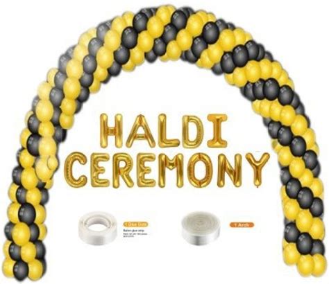 Flipkart.com | shribalaji Solid Haldi Ceremony Foil Banner with Blk ...