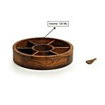 Buy ExclusiveLane The Dancing Peacock Hand Carved Spice Box With Spoon ...