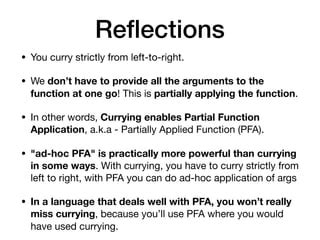 Image result for Partial Application Vs Currying