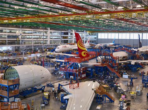 Work progresses at Boeing South Carolina, an assembly site for Boeing's Commercial Airplanes ...
