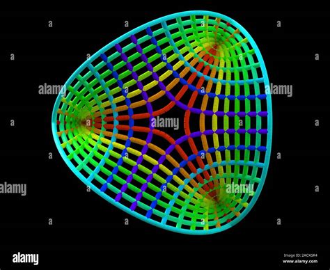 Calabi-yau manifold. Computer artwork of calabi- yau manifold. These ...