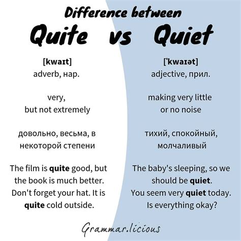 What Is Difference Between Quiet And Quite at Evie Hargreaves blog