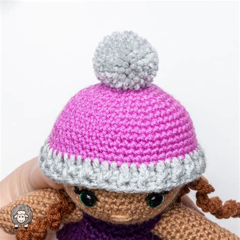 Doll Crochet Straw Hat Pattern Tutorial 的图像结果