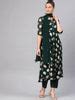Buy Green Printed Georgette Anarkali Kurta With Stole Online at Rs.1793 ...