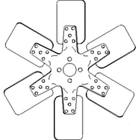 Aftermarket New 6 Blade Fan Made Fits Case-IH Harvester Tractor Models ...