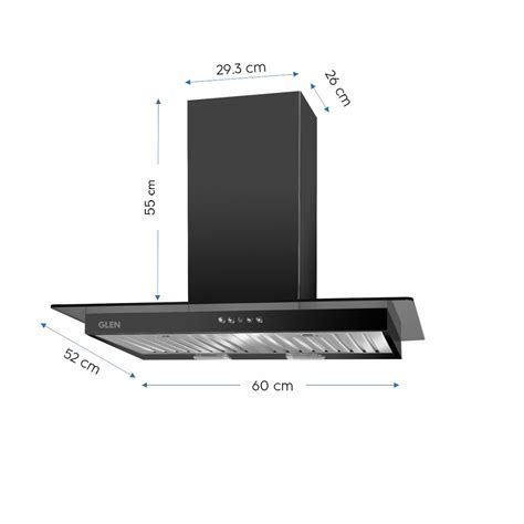 Buy Glen Kitchen Chimney 60cm 6062 BL Online at Best Prices