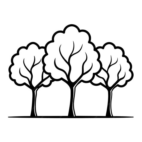 Image result for Simple Tree Line Drawing
