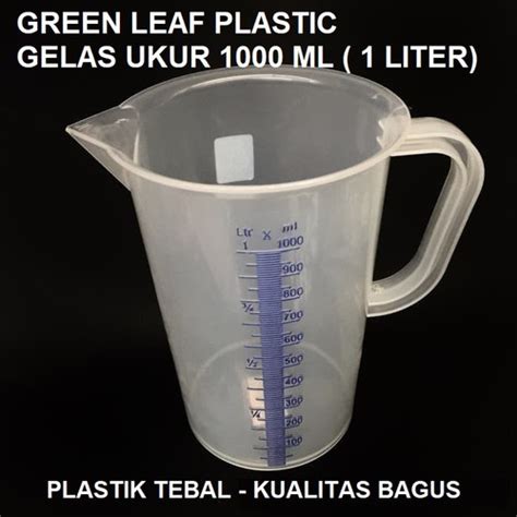 Jual Paket 1 DUS Gelas Takar Ukur GREEN LEAF 1000 ML MeasuringCup 1 ...