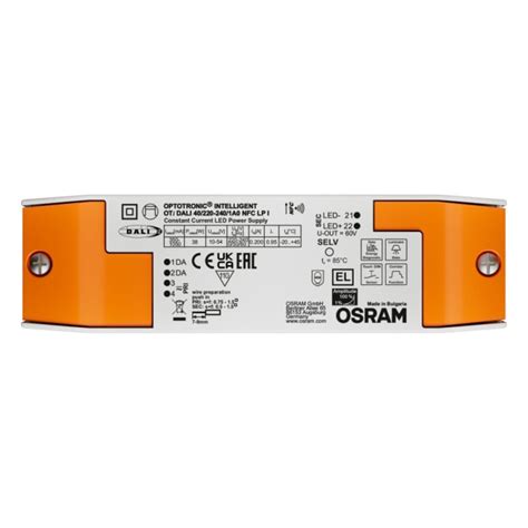 OTI-DALI-40/220-240/1A0-NFC-LPI Osram | Osram LED Driver, 60V Output ...