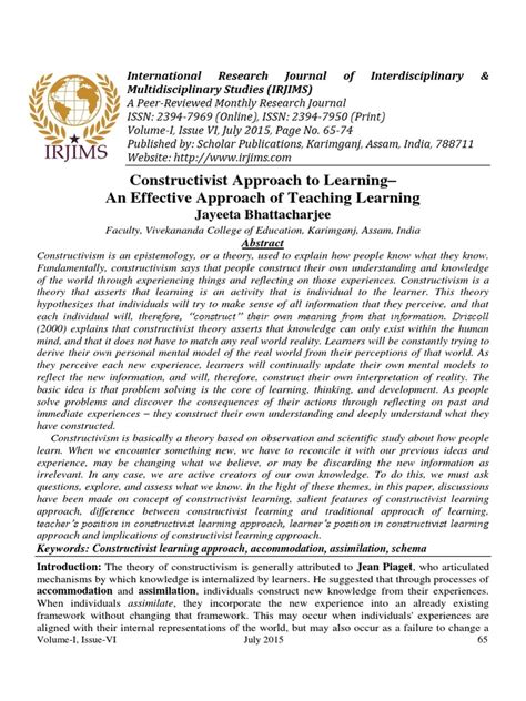 Constructivist Approach 的图像结果