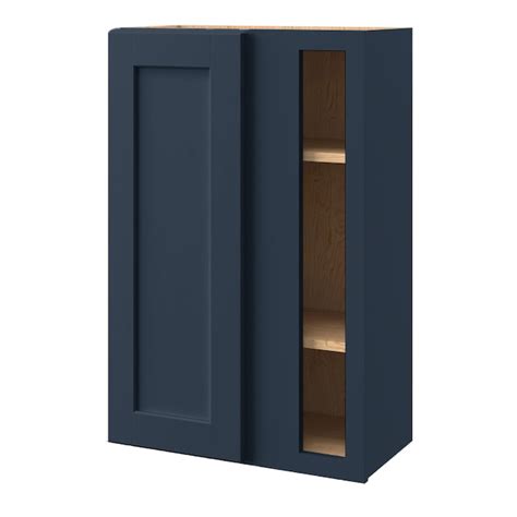 allen + roth Port 24-in W x 36.125-in H x 12-in D Navy Blind Corner ...