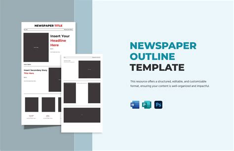 A4 Newspaper Template - Download in Word, Publisher | Template.net