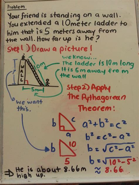 How do you apply the pythagorean theorem in word problems? | Socratic - Worksheets Library