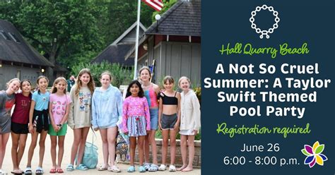 A Not So Cruel Summer: A Taylor Swift Themed Pool Party, Hall Quarry ...