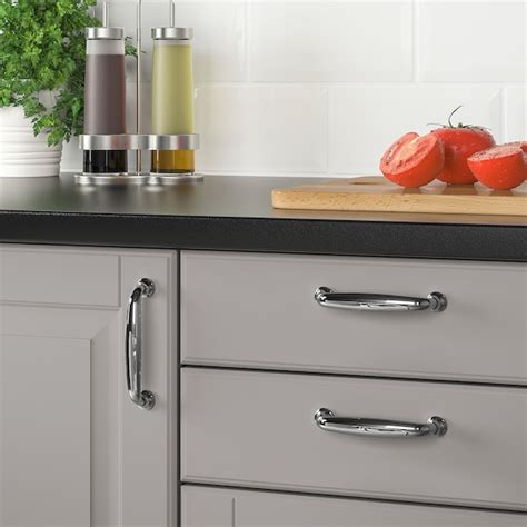 ENERYDA handle, chrome-plated, 112 mm (47/16") - IKEA