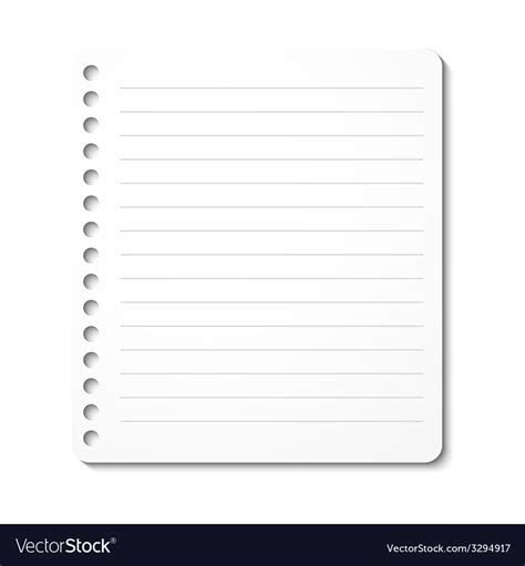 Image result for Notebook Paper Vector