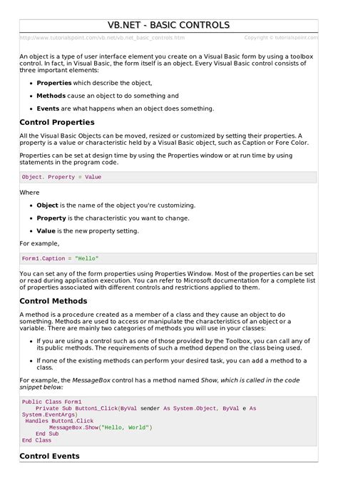 Image result for VB.NET Controls