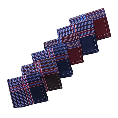 Kuber Industries Handkerchiefs|Sweat Absorbent Gingham Check Dark ...