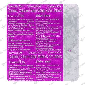 TRAVECAL OS TABLET 15'S : View Price, Combination and Alternatives ...