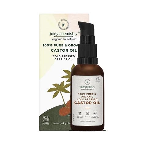 Buy Juicy Chemistry Castor Oil, 30 ml | 100% Pure, Virgin, Cold Pressed ...