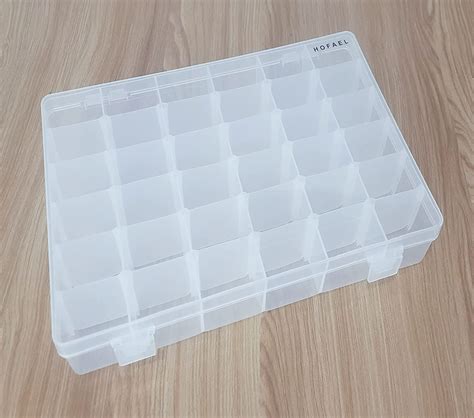 HOFAEL 36 grids plastic jewelry box small plastic storage boxe : Amazon ...