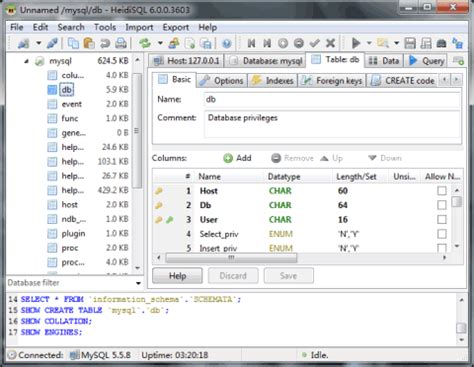 HeidiSQL MySQL 的图像结果