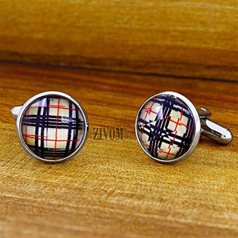 Buy Zivom® Classic Checkered Checks Brown Black Red Brass Office Formal ...