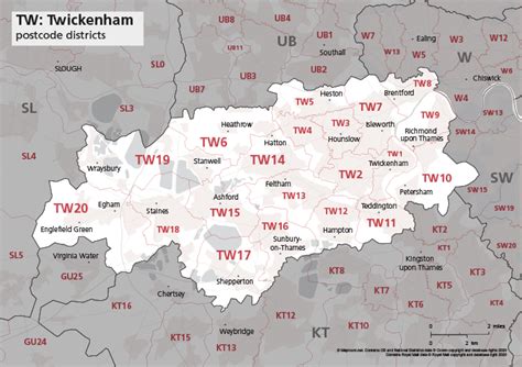 Image result for TW Postcode Map