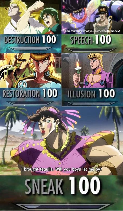 Jojo 100 | JoJo's Bizarre Adventure | Cartas de memes, Meme de anime ...
