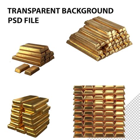 Gold bar stack PSD, High Quality Free PSD Templates for Download | Freepik