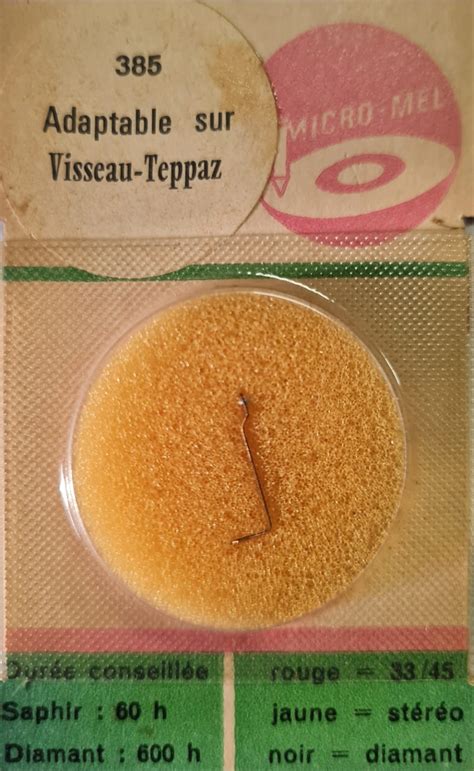 Pikap İgnesi Micromel 385 Teppaz Visseau Replacement Needle RPM