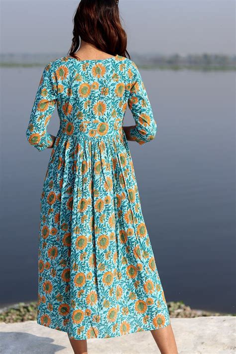 SootiSyahi 'Sky Garden ' Cotton Dress