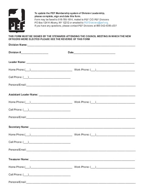 Fillable Online PEF MBP Forms - PEF Membership Benefits Program Fax ...