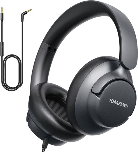 Amazon.com: IOAABEWN Headphones Wired, Over-Ear Wired 3.5mm Plug in ...