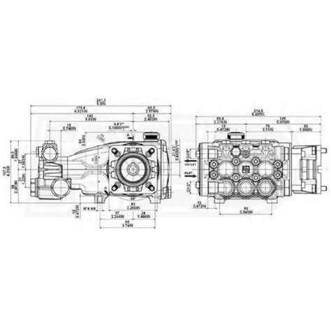 General Pump Evolution Series 3045 PSI 2.9 GPM (3/4" Shaft) Triplex ...