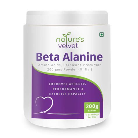 Nature's Velvet Beta-Alanine Powder (200gms) - Unflavored : Amazon.in ...